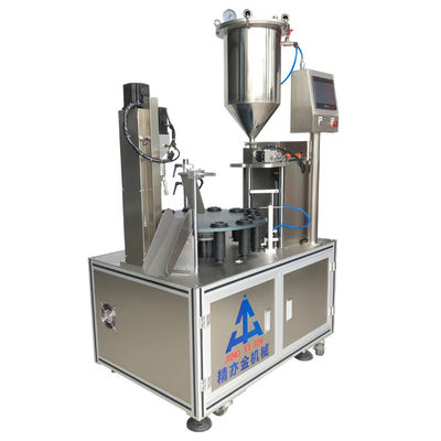 0.1kw Machine automatique de remplissage de glossaire de lèvres Machine de remplissage de mascara à disque rotatif