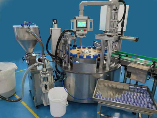 Machine de remplissage de crème cosmétique à double tête SUS304 Machine de remplissage de pot de crème