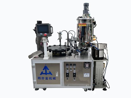 Machine de remplissage de mascara à tête unique Disque rotatif pour liquide à haute viscosité