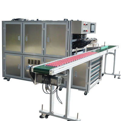 Machine de remplissage de crème multicolore Machine de remplissage de quinze couleurs avec bande transporteuse