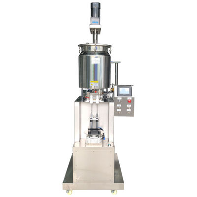 SUS304 Petite machine de remplissage de gloss à lèvres Moteur à courant alternatif à double buse
