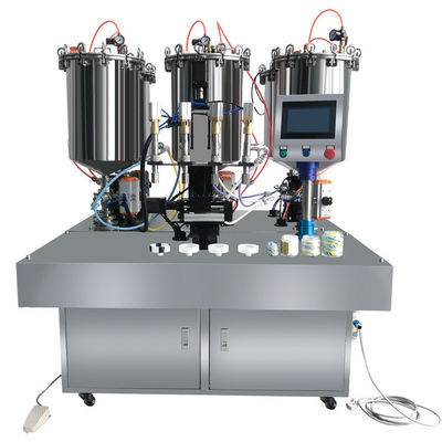 Machine de remplissage de crème cosmétique 4 couleurs machine de remplissage de motifs de crème glacée