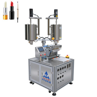 SUS304 Machine de remplissage de crayons de sourcils 12 trous Double baril Machine automatique de remplissage de rouge à lèvres