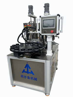 Machine de remplissage de crème pour les yeux cosmétiques à double couleur Crème pour pot machine de remplissage avec moteur à courant alternatif