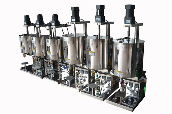 Machine de remplissage de rouge à lèvres chauffée simple 20L Machine de remplissage de rouge à lèvres en aluminium