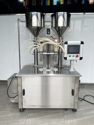 Machine de remplissage à vis à chauffage à deux couleurs de lotions corporelles de grande capacité
